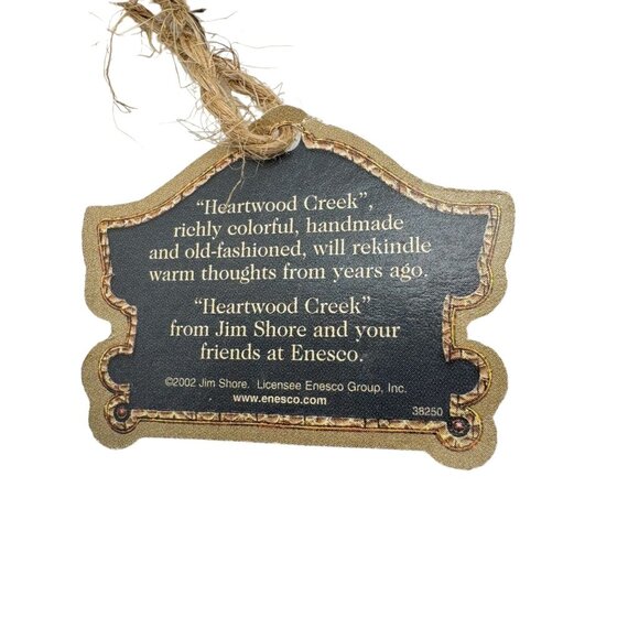 Jim Shore 2003 Heartwood Creek Enesco Stockings Christmas Ornament Set of 2 - Picture 4 of 11